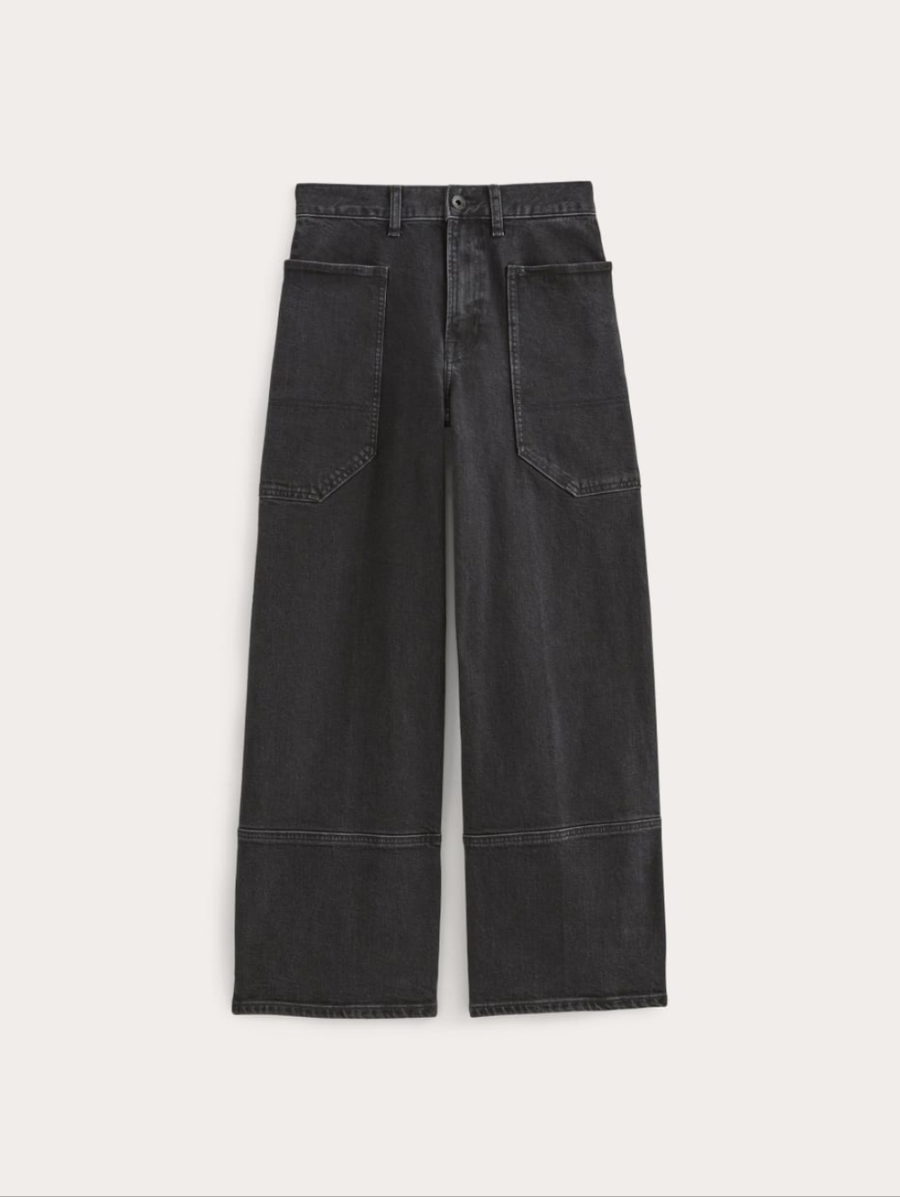 Everlane Way High Gardener Jean in Coal Black Denim Size 29 Full Length - Picture 2 of 3